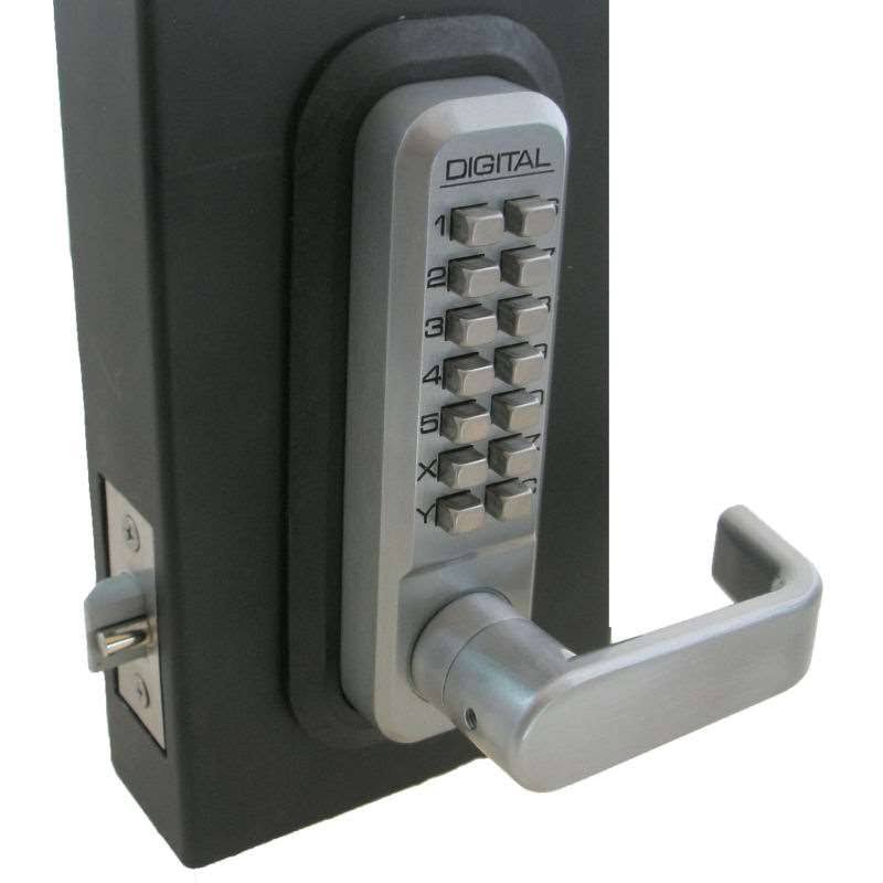 Passage Door Lever with Double Combination Mechanical Keyless Lock T635