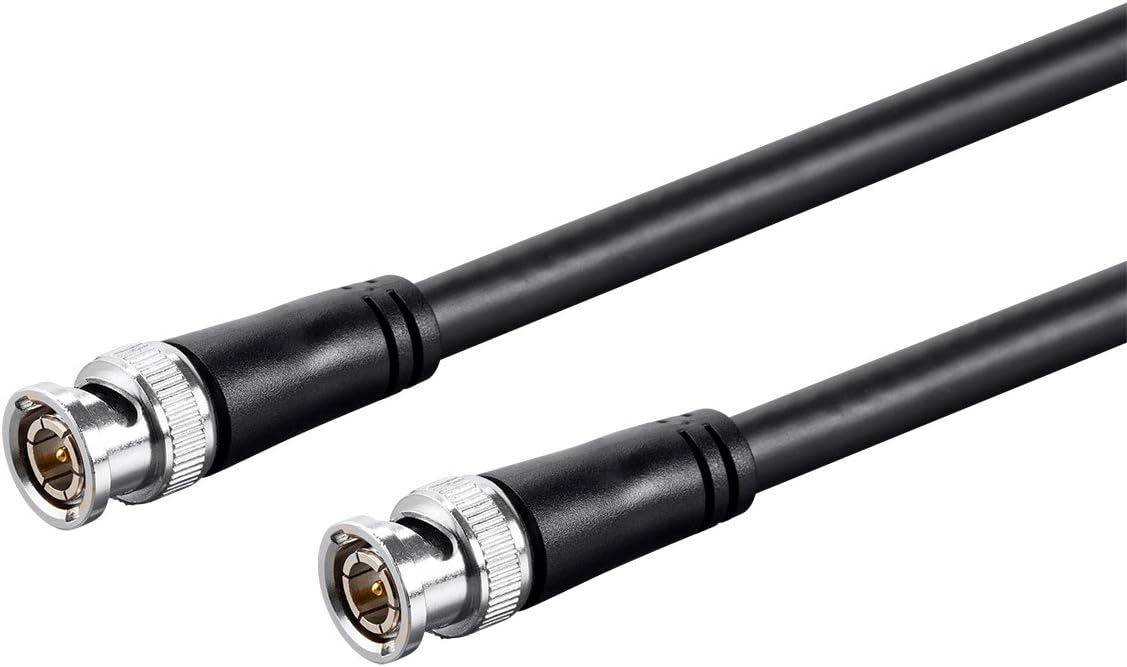 25 Feet Black RG6 BNC Cable W59302