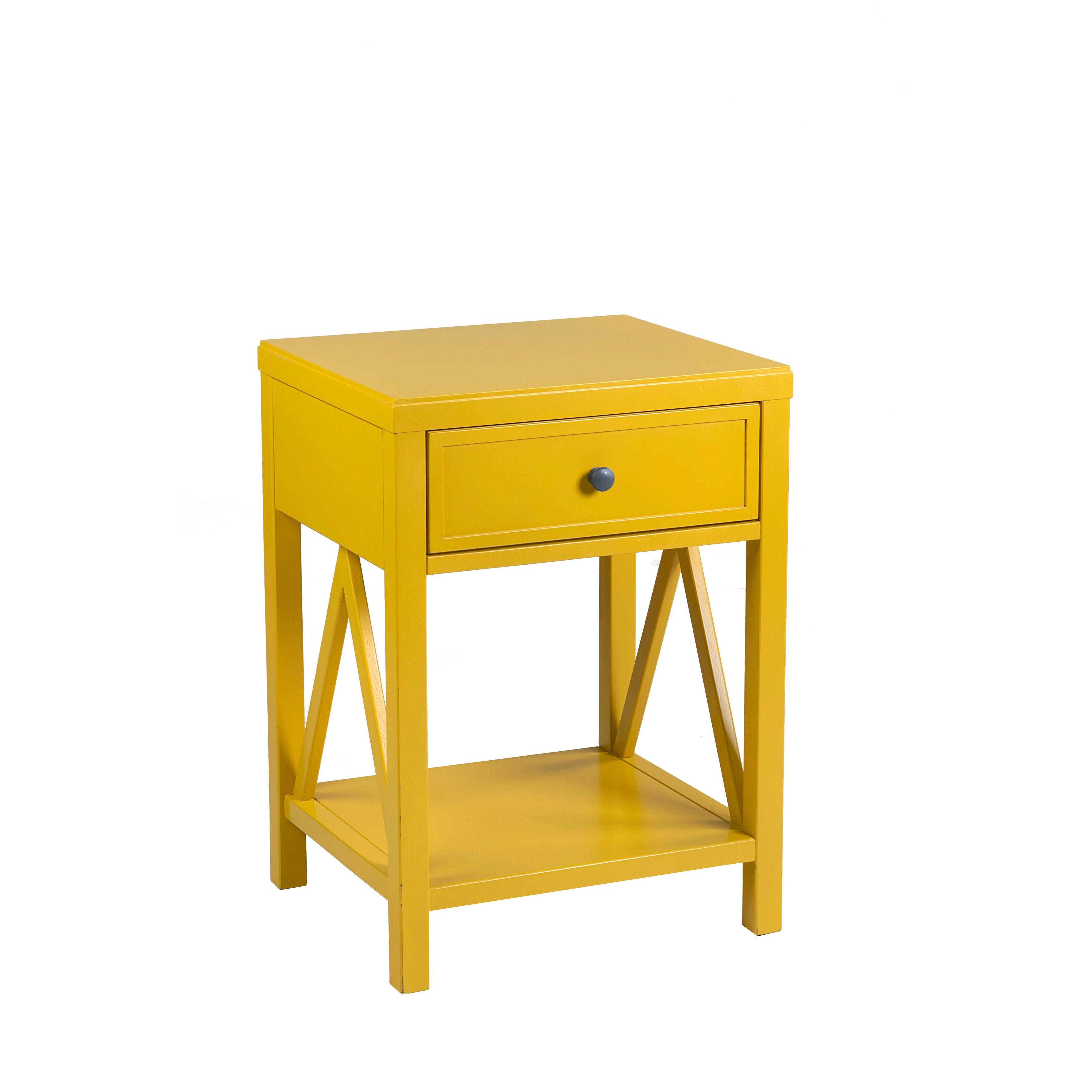 Acacia Wood End Table A729