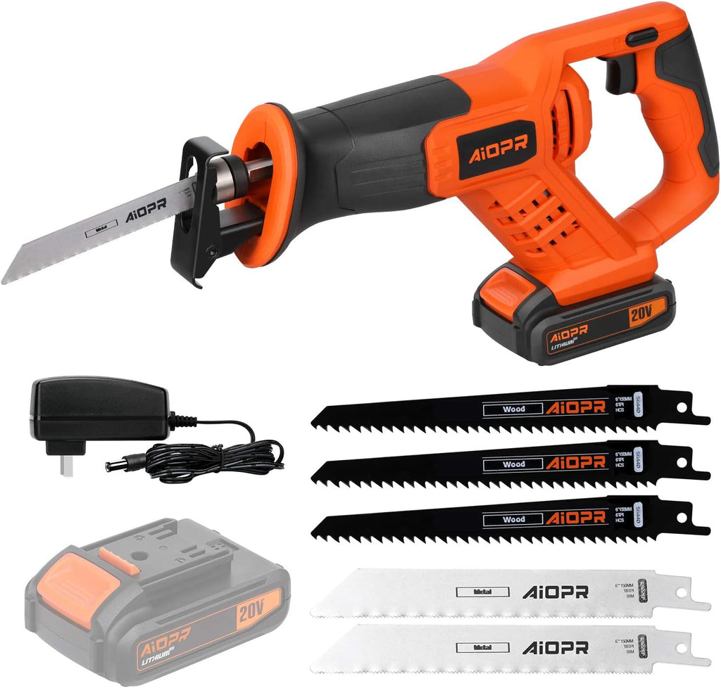 20V Cordless Reciprocating Saw with 5 Blades, Pack of 2 T844