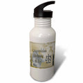 Gold and Silver 21 oz Sports Water Bottle H17979