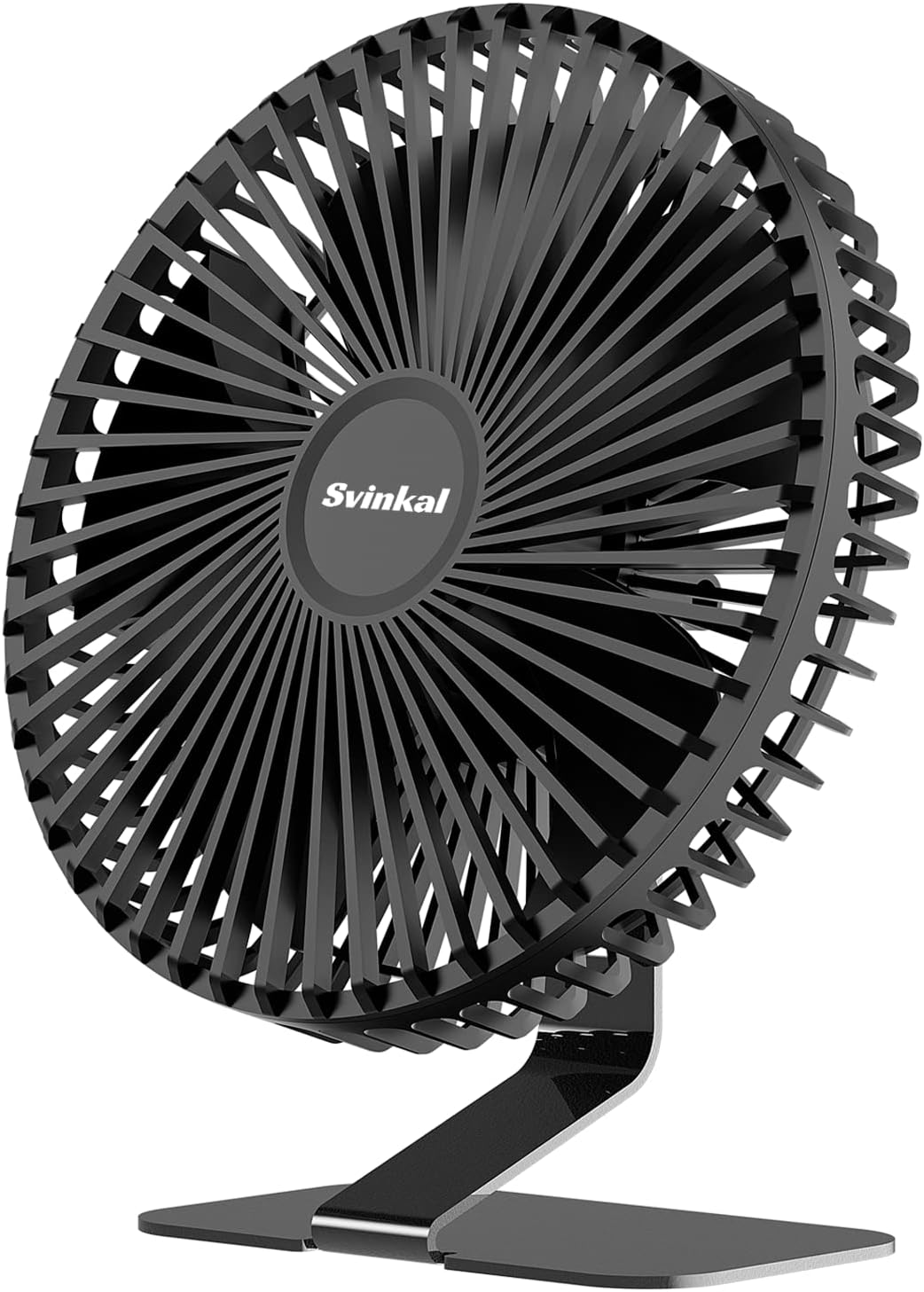 20000mAh Rechargeable USB Desk Fan with Timer, 3 Speed, 360° Rotation, Pack of 2 H844068