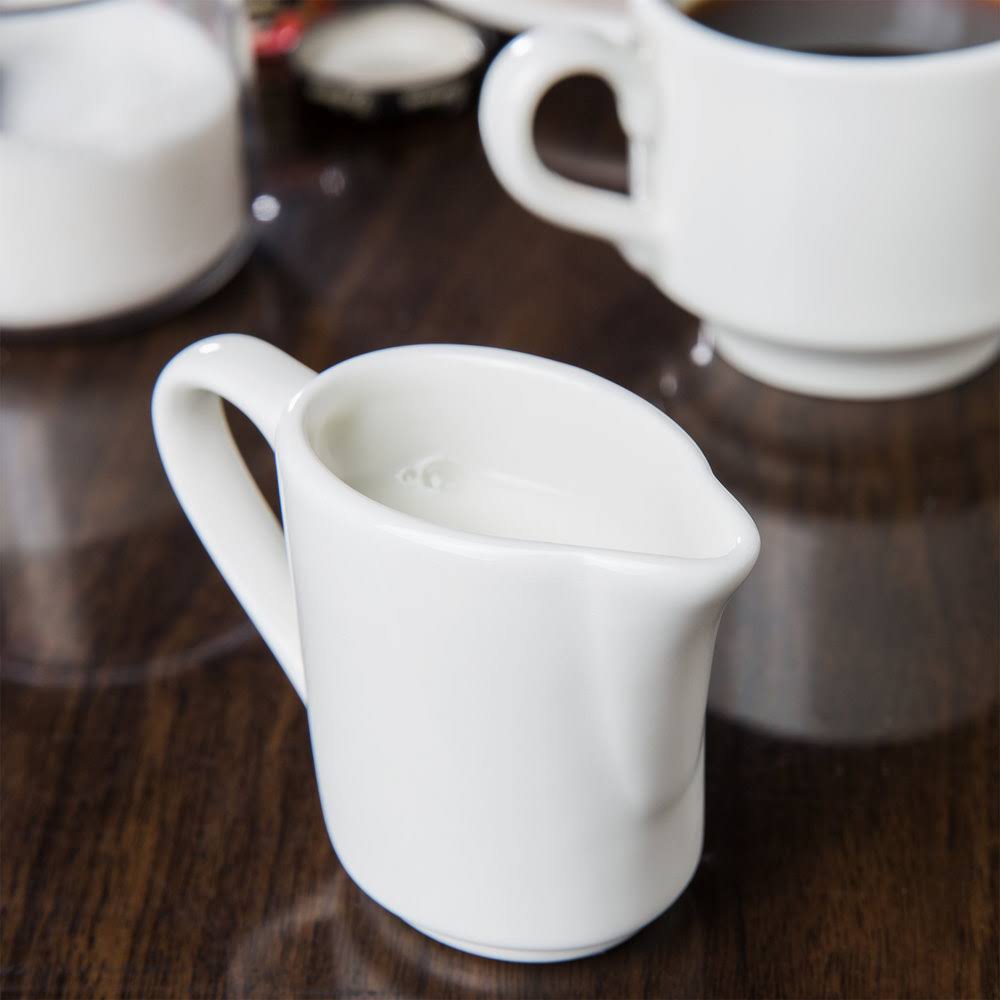 Pearl White Creamer 3oz D6710
