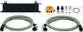 Black 10 Row Thermostatic Oil Cooler Kit H137