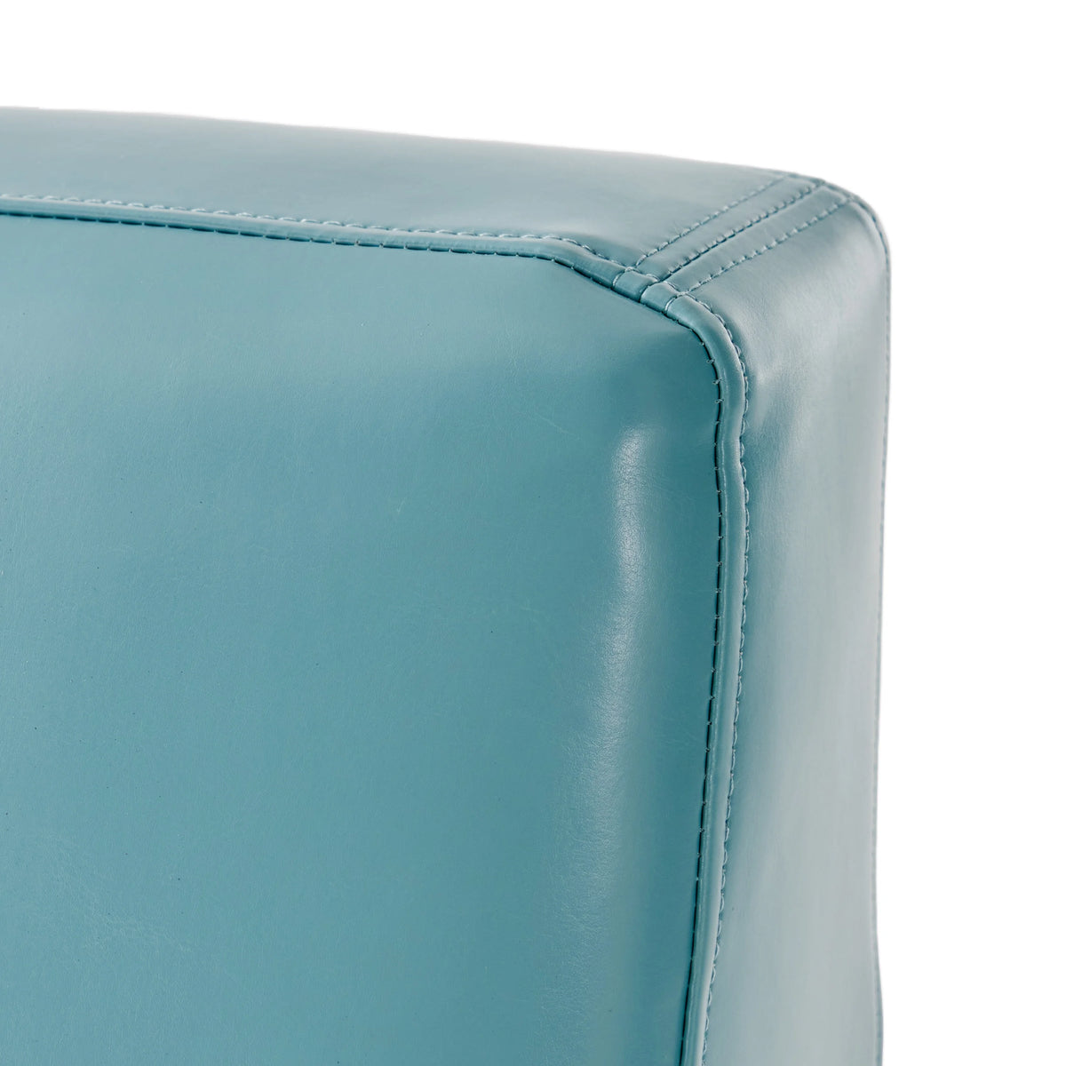Teal and Dark Brown Bonded Leather Club Chair H762