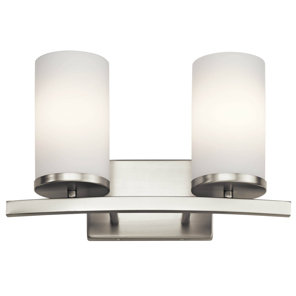 Brushed Nickel 2 Light Bath Light K77463