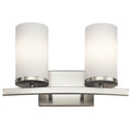 Brushed Nickel 2 Light Bath Light K77463