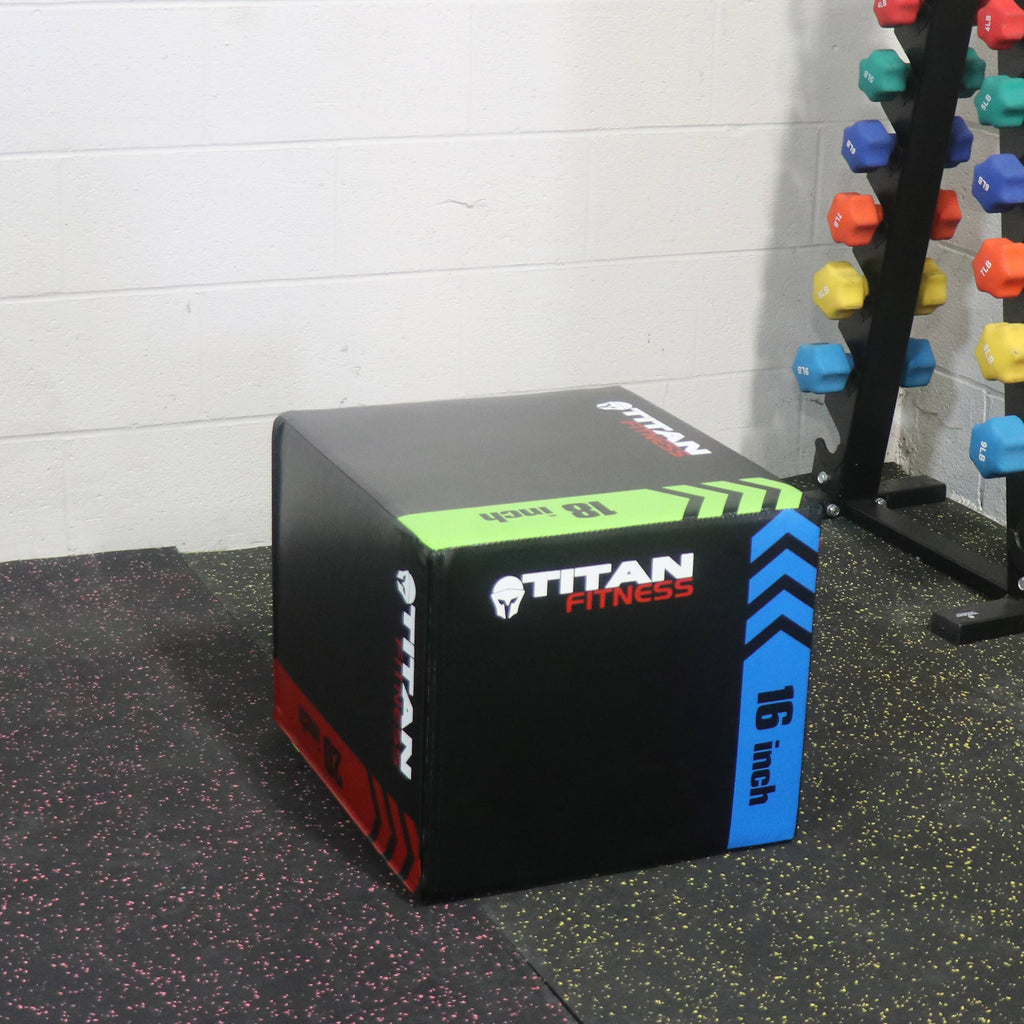 Titan 3-in-1 Heavy Foam Plyometric Box 16 inch 18 inch 20 inch Z4369