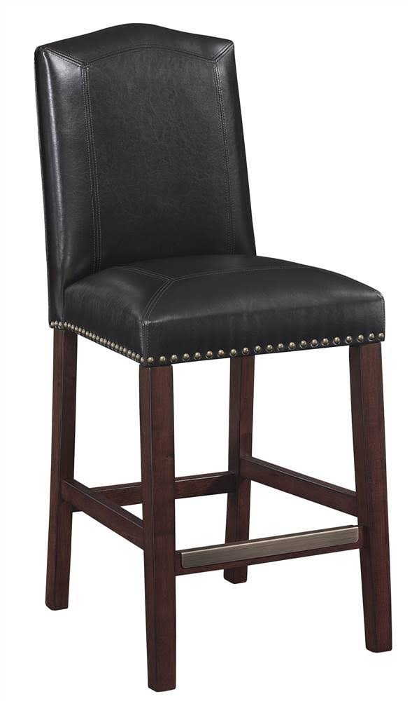 Brown Faux Leather Counter Stool S403160