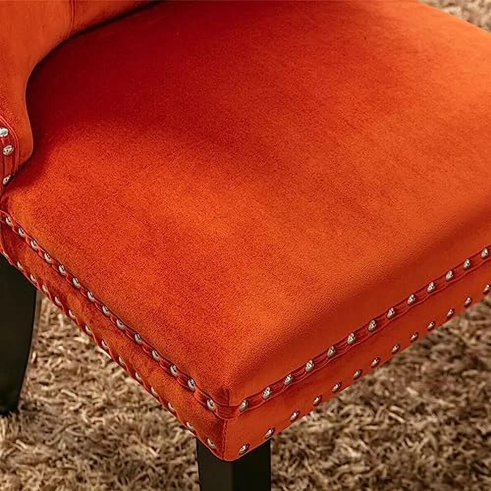 Velvet Dining Chair with Button Back B57226