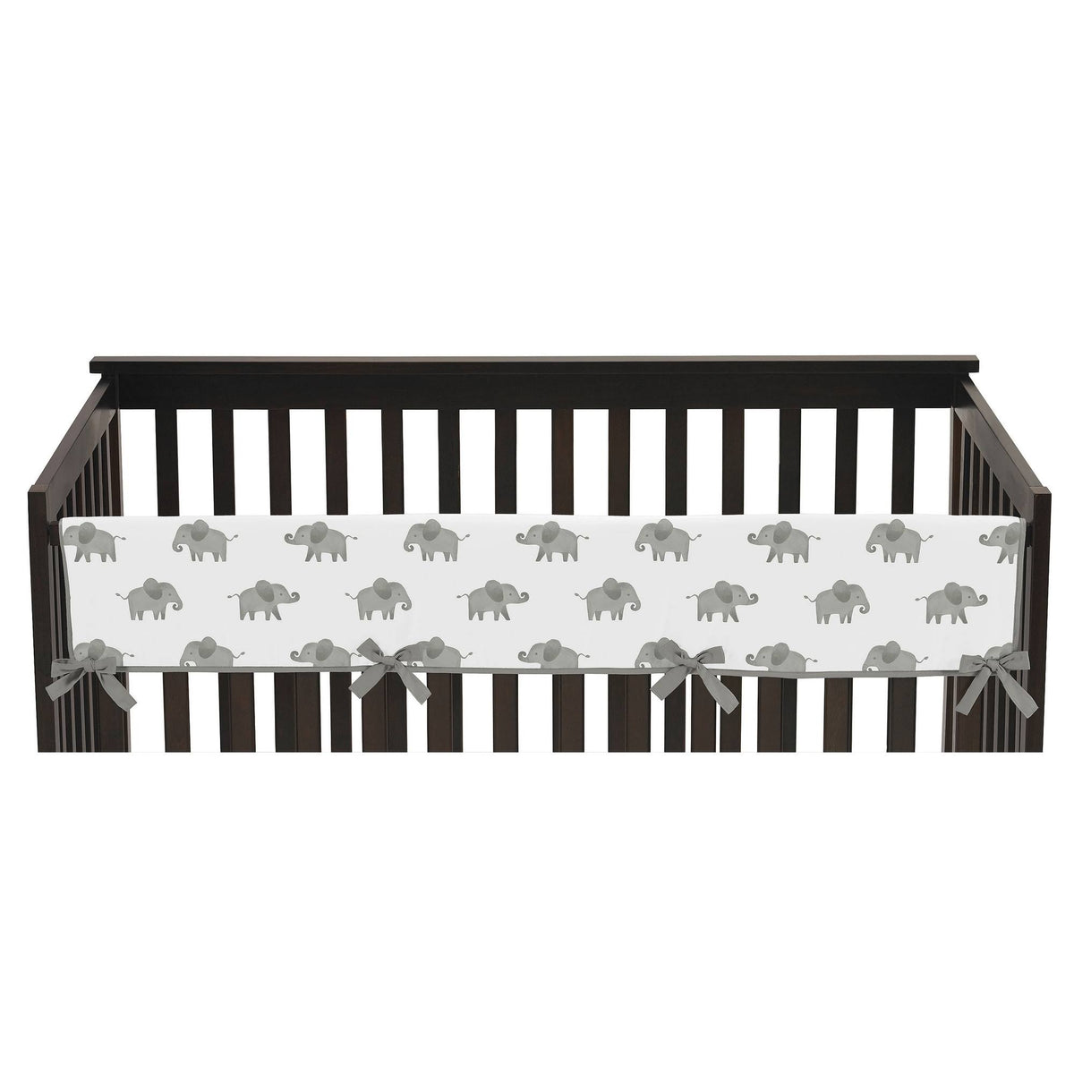 Mint Elephant Safari Crib Bedding Set - 5 Pieces - Green Grey and White Watercolor I18690