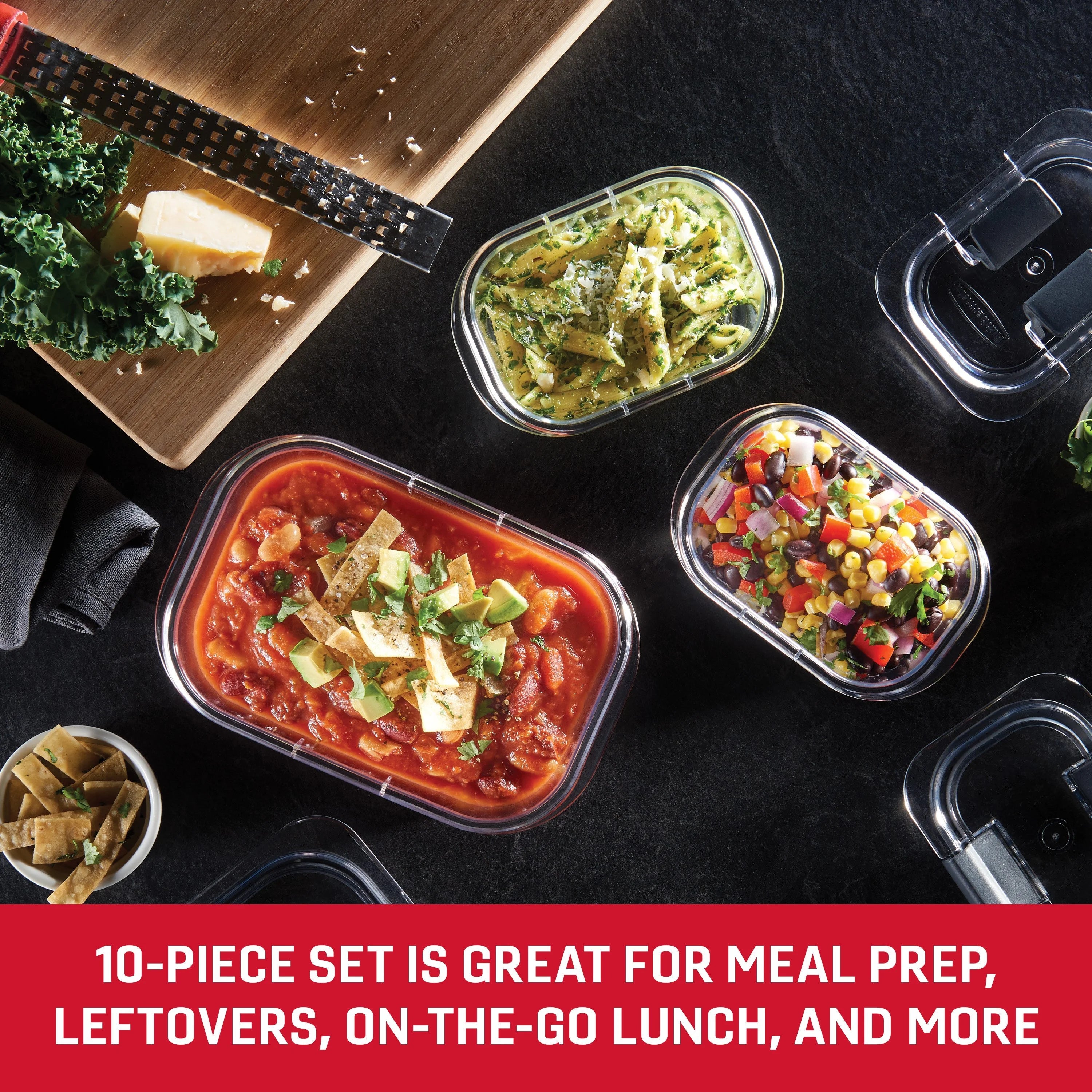 10-Piece Clear Airtight Food Storage Containers N725