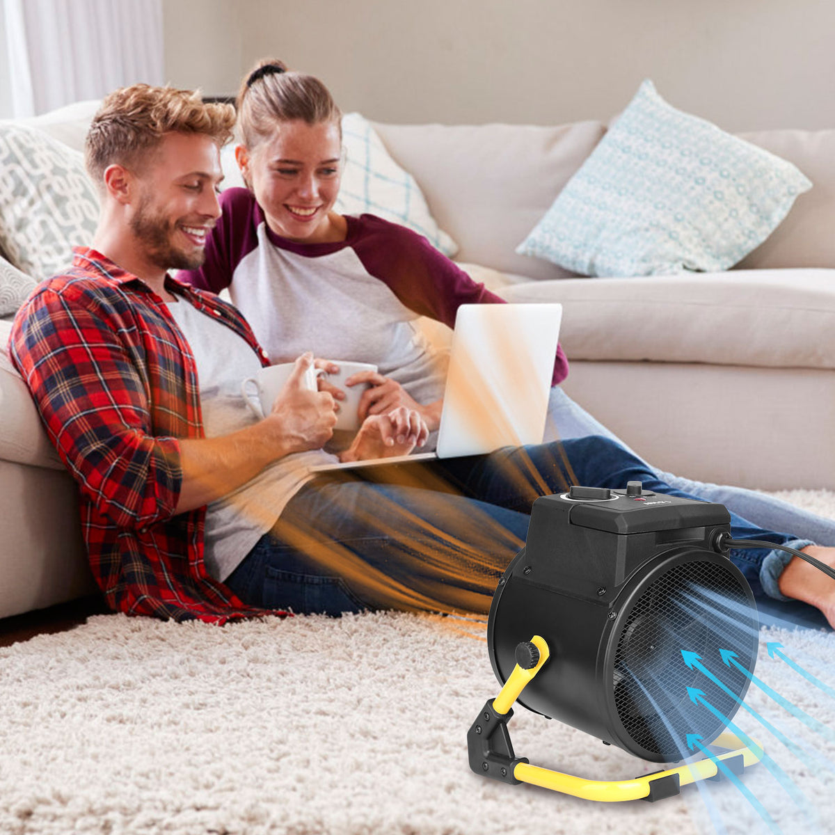 1500W Portable Ceramic Space Heater with Overheat Protection W70028