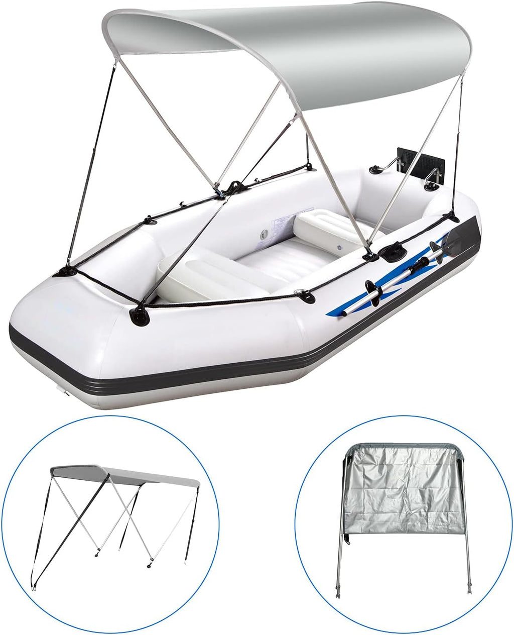2 Bow Bimini Tops Boat Cover Pack of 2 O32186