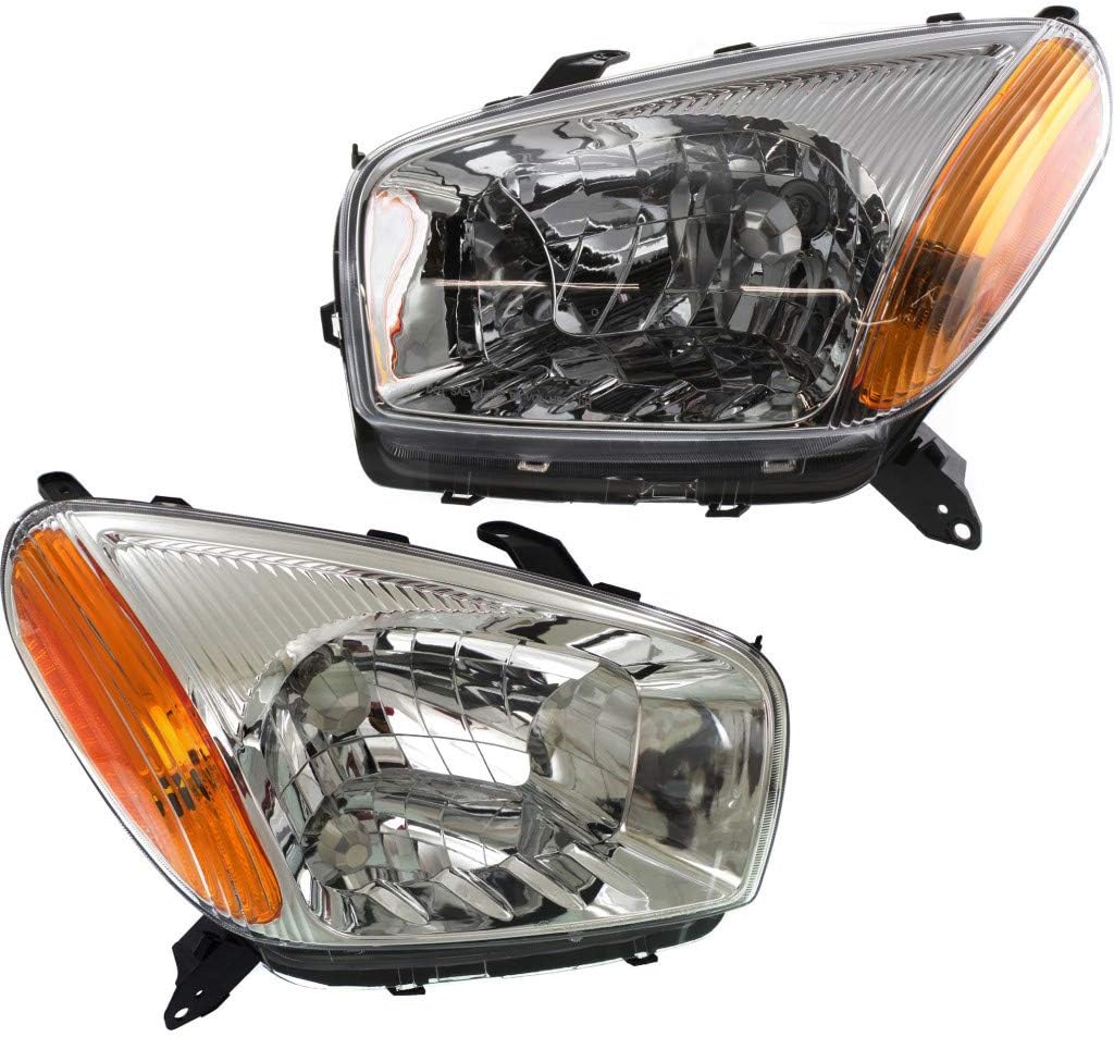 Chrome Bezel Headlight Assembly Pair L5570