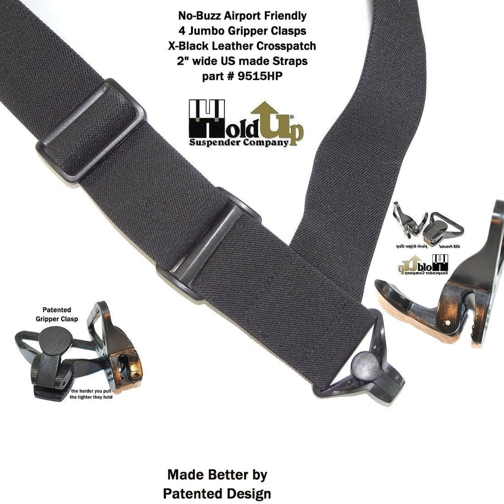 Black X-Back Suspender L871249