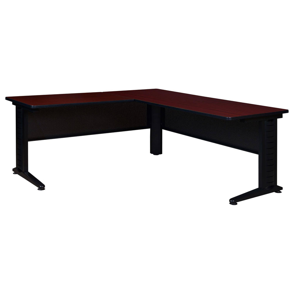 Mahogany L-Desk Shell with Return C2304