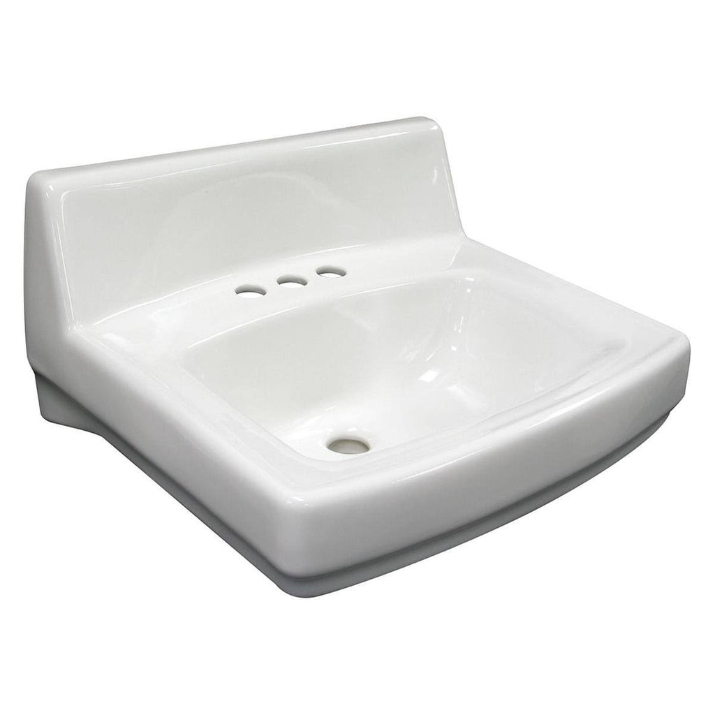 White Wall-Mount Bathroom Sink R973