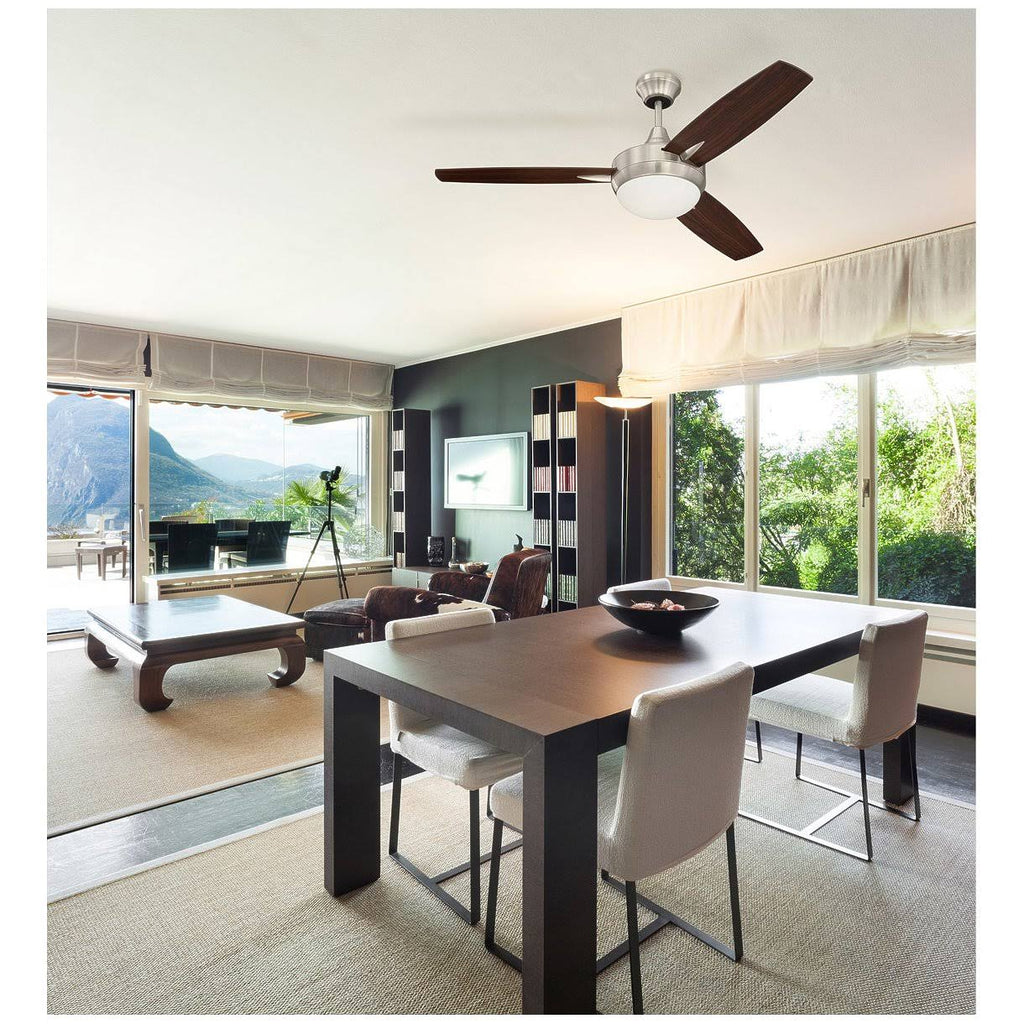 Brushed Polished Nickel Ceiling Fan R291