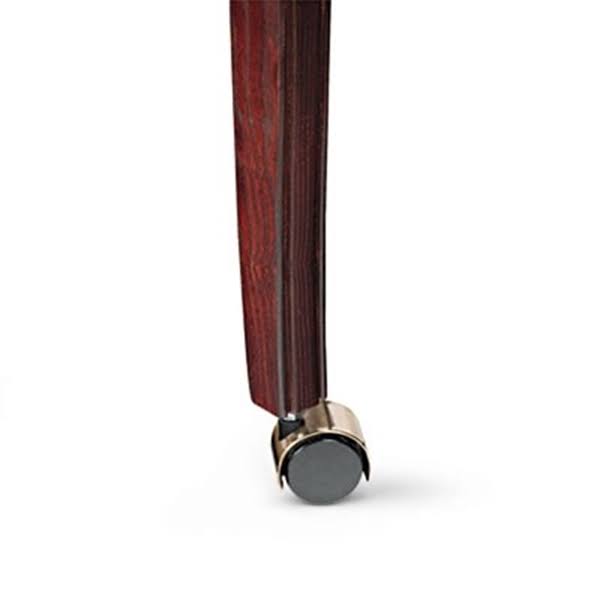 Guest Arm Chair with Casters, Mahogany/Oxblood S75912