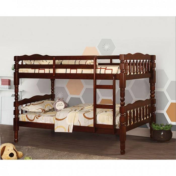 Cherry Twin Over Twin Bunk Bed O949