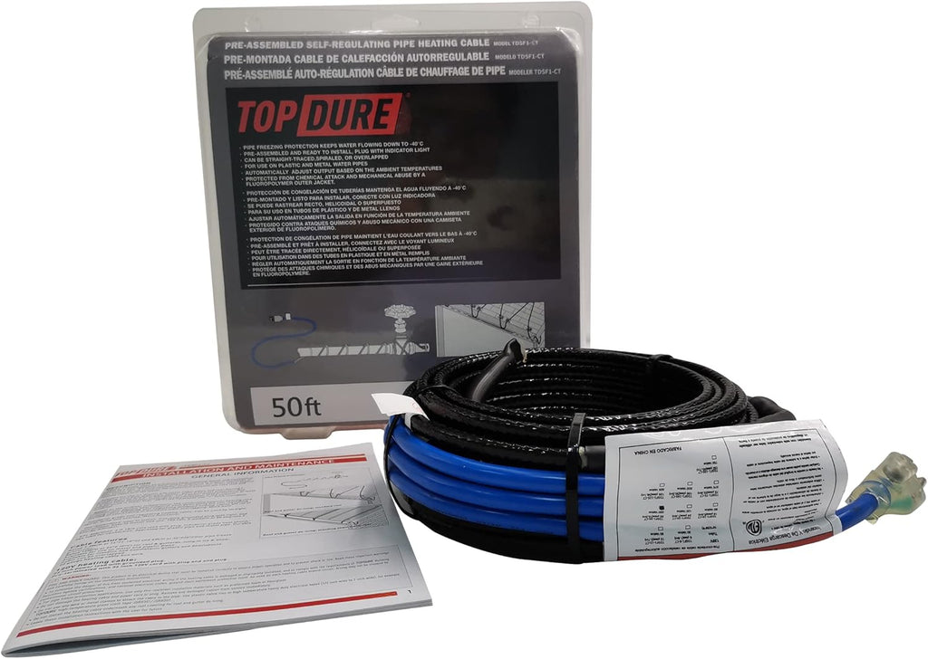 Self Regulating Pre-Assembled Heating Cable 150-feet 120V S283