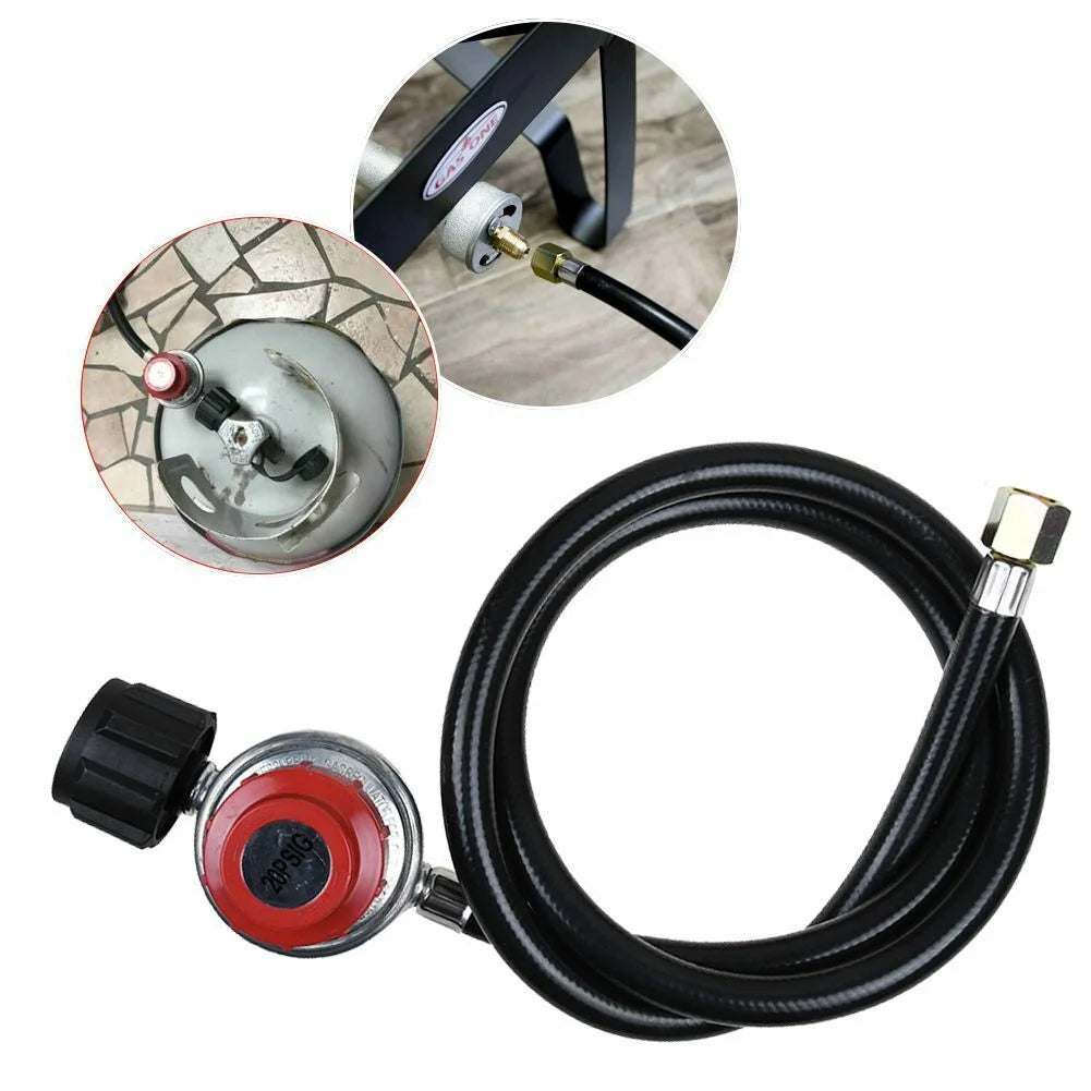 4FT Low Pressure Propane Regulator Hose for BBQ Gas Grill Heater Stove Burner Y482