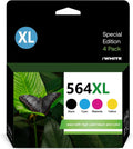 Ink Cartridge Combo Pack for HP 564XL Printer (Black, Cyan, Magenta, Yellow, 4 Pack) U613365
