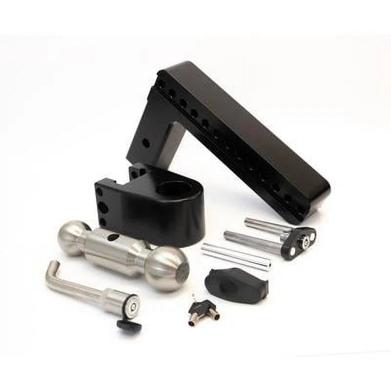 10 in. Drop Cerakoted Trailer Hitch with Stainless Steel Tow Balls for 2 in. Receiver Q921331
