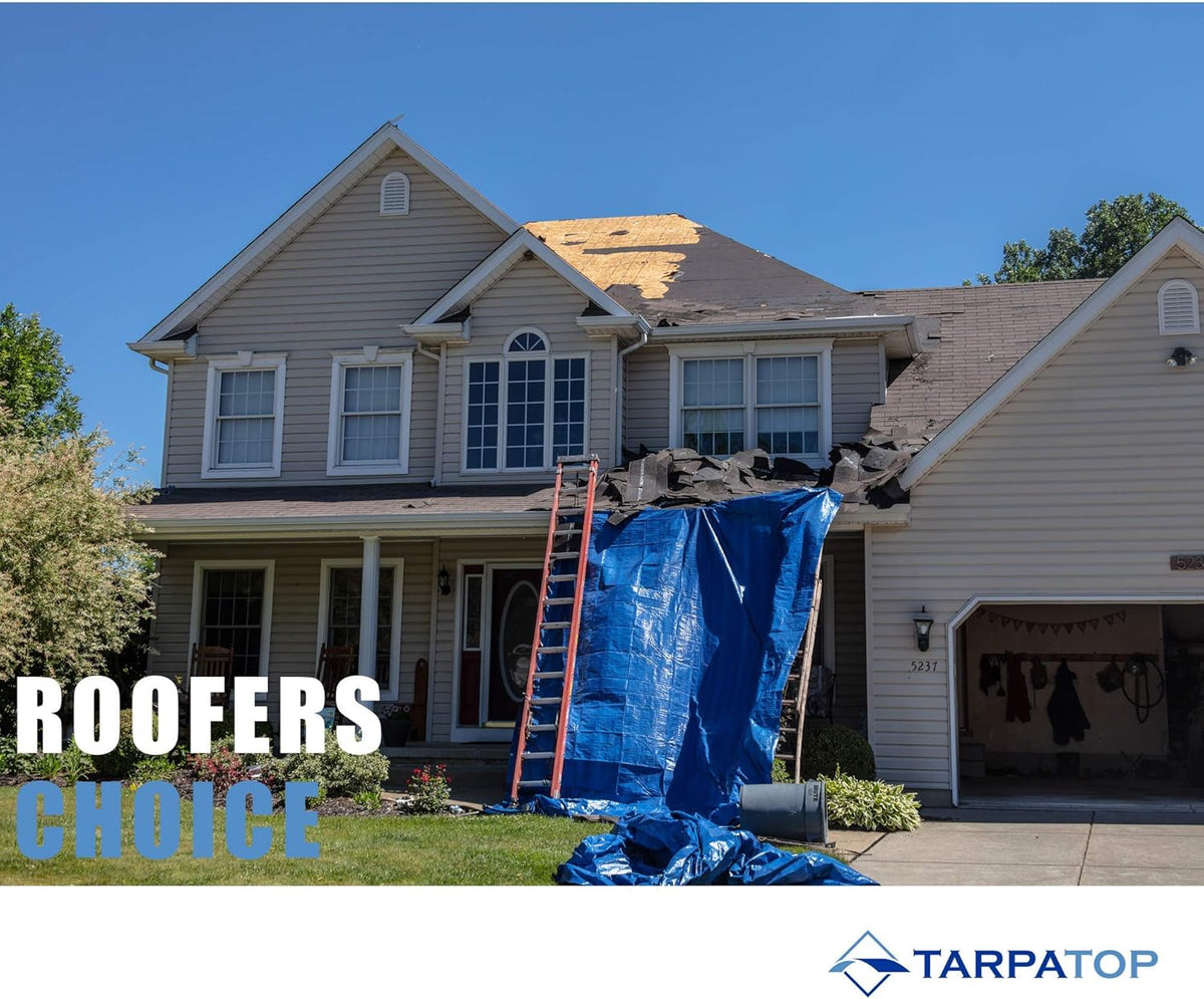 Blue Waterproof Poly Tarp Tarpaulin Pack of 2 E229186