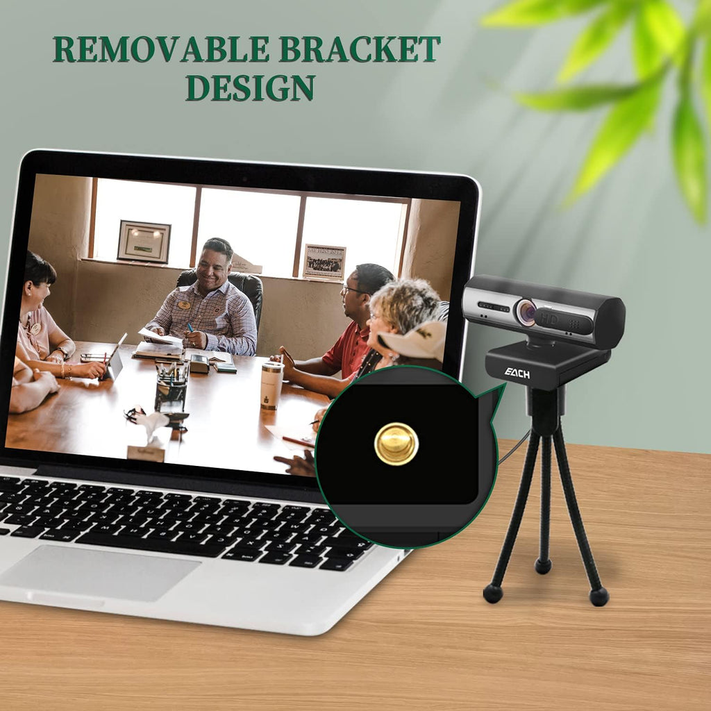 1080P USB Webcam with Dual Microphone & Privacy Cover D61874