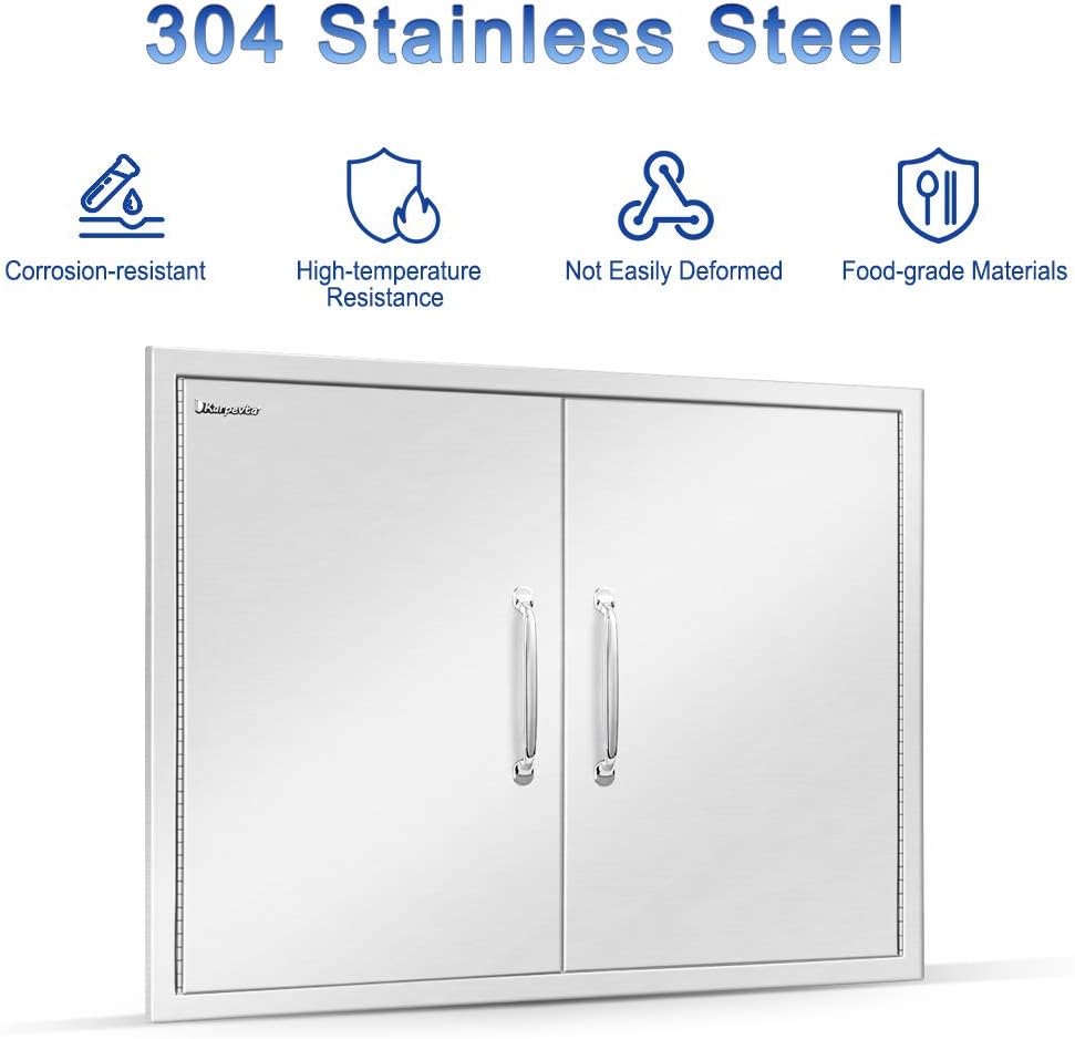 Stainless Steel Double Access Door for Outdoor Kitchen P71179