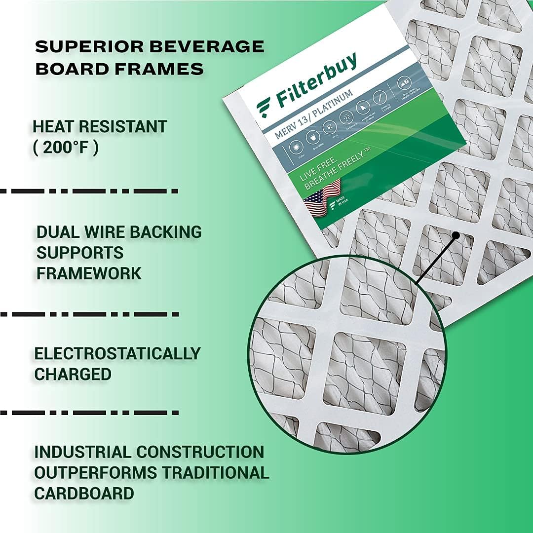 16x25x4 MERV 13 Pleated HVAC Air Filter (6-Pack) R566