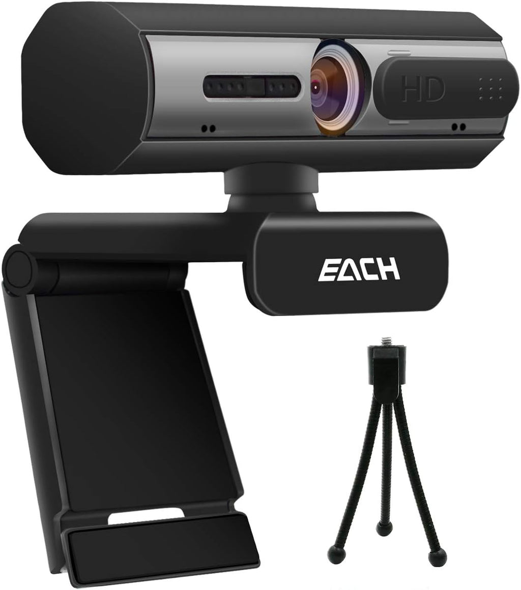 1080P USB Webcam with Dual Microphone & Privacy Cover D61874