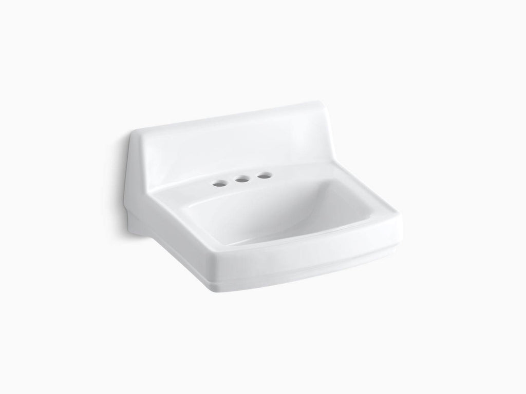 White Wall-Mount Bathroom Sink R973