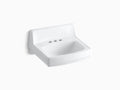 White Wall-Mount Bathroom Sink R973
