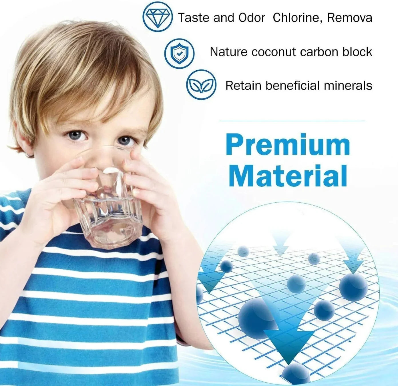6 Pack Refrigerator Water Filter Q640