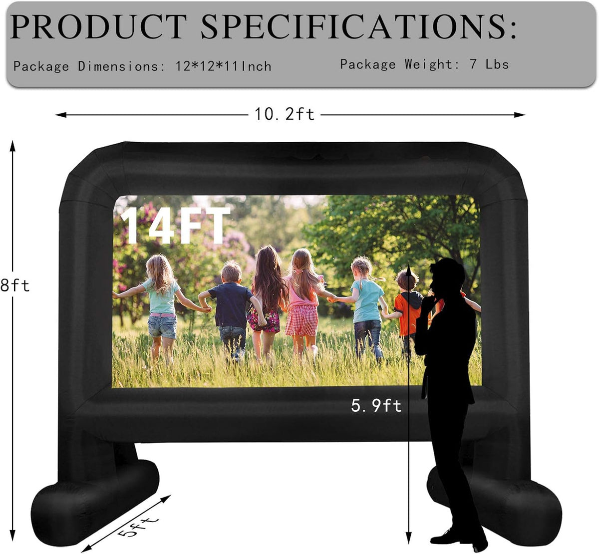 Inflatable Movie Screen 14 Feet with Carry Bag V395