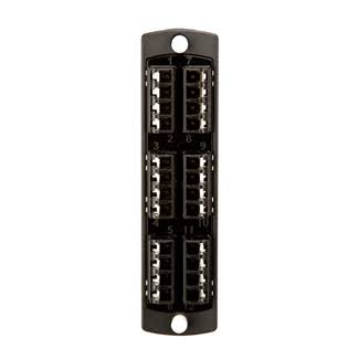 24 Fiber Black Adapter Plate U41375