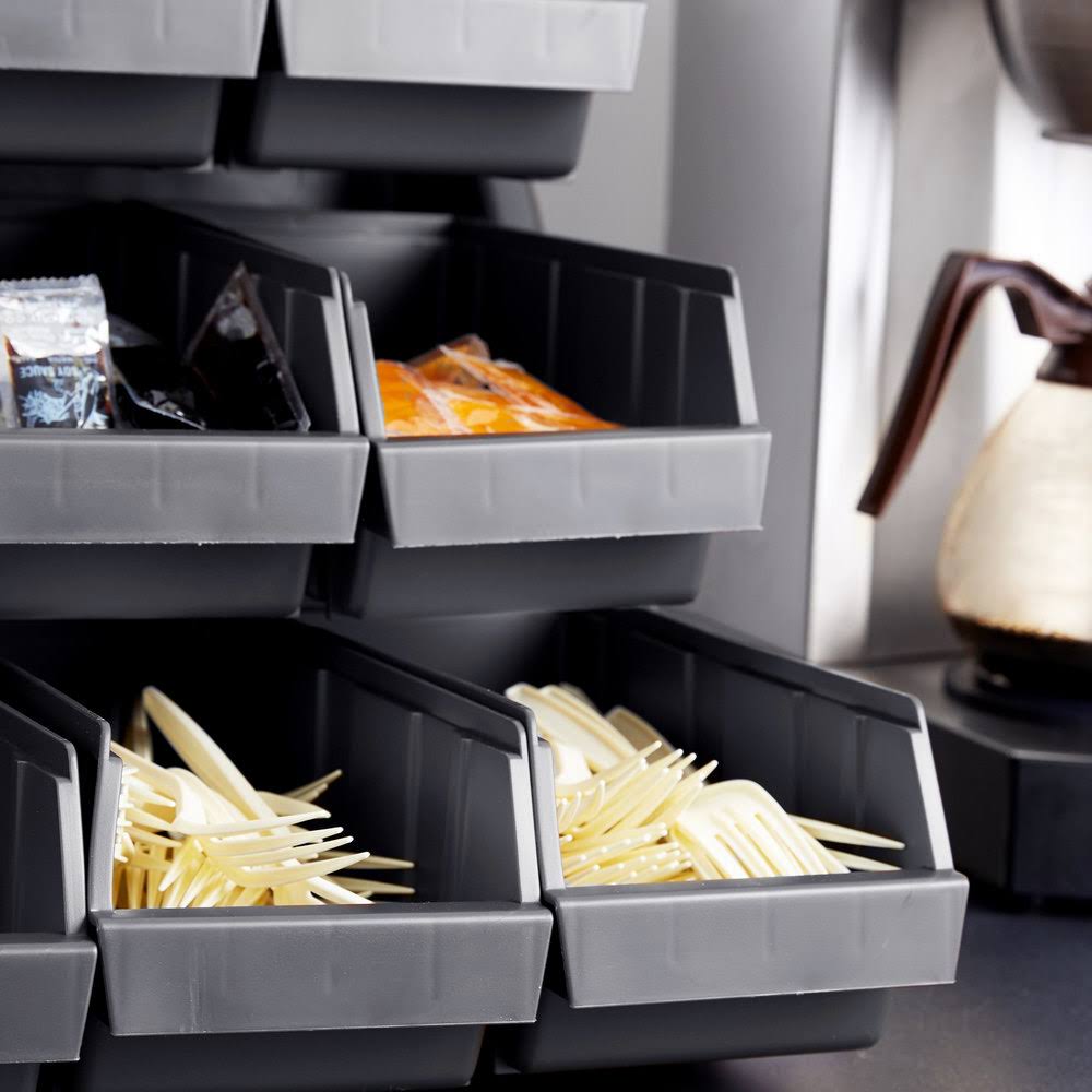 Black 12 Bins Organizer Rack H188