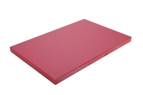 Red High Density Polyethylene Cutting Board, 18 by 24 by 1-Inch H9593