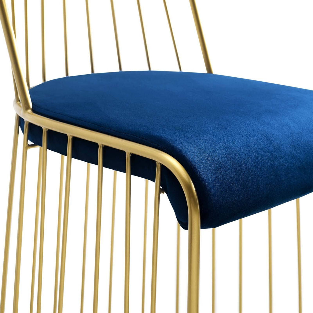 Navy Velvet Dining Chair D68069