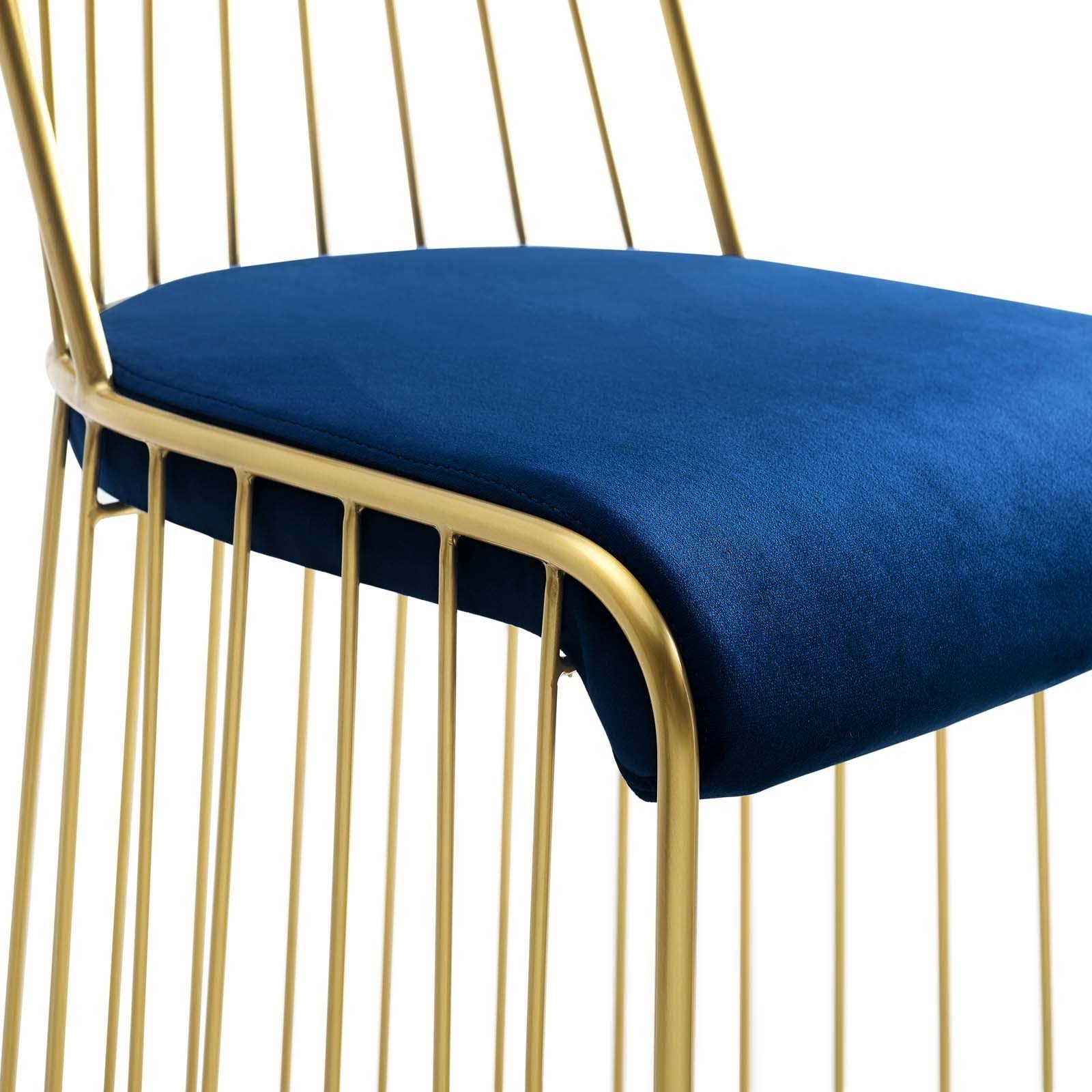 Navy Velvet Dining Chair D68069
