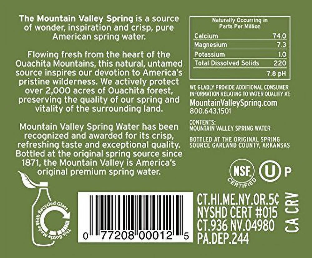 333 ML Glass Spring Water F506