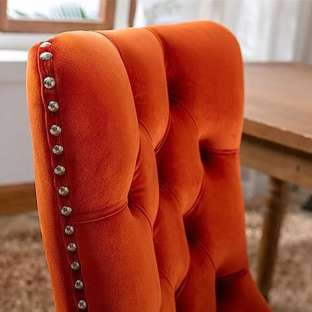 Velvet Dining Chair with Button Back B57226