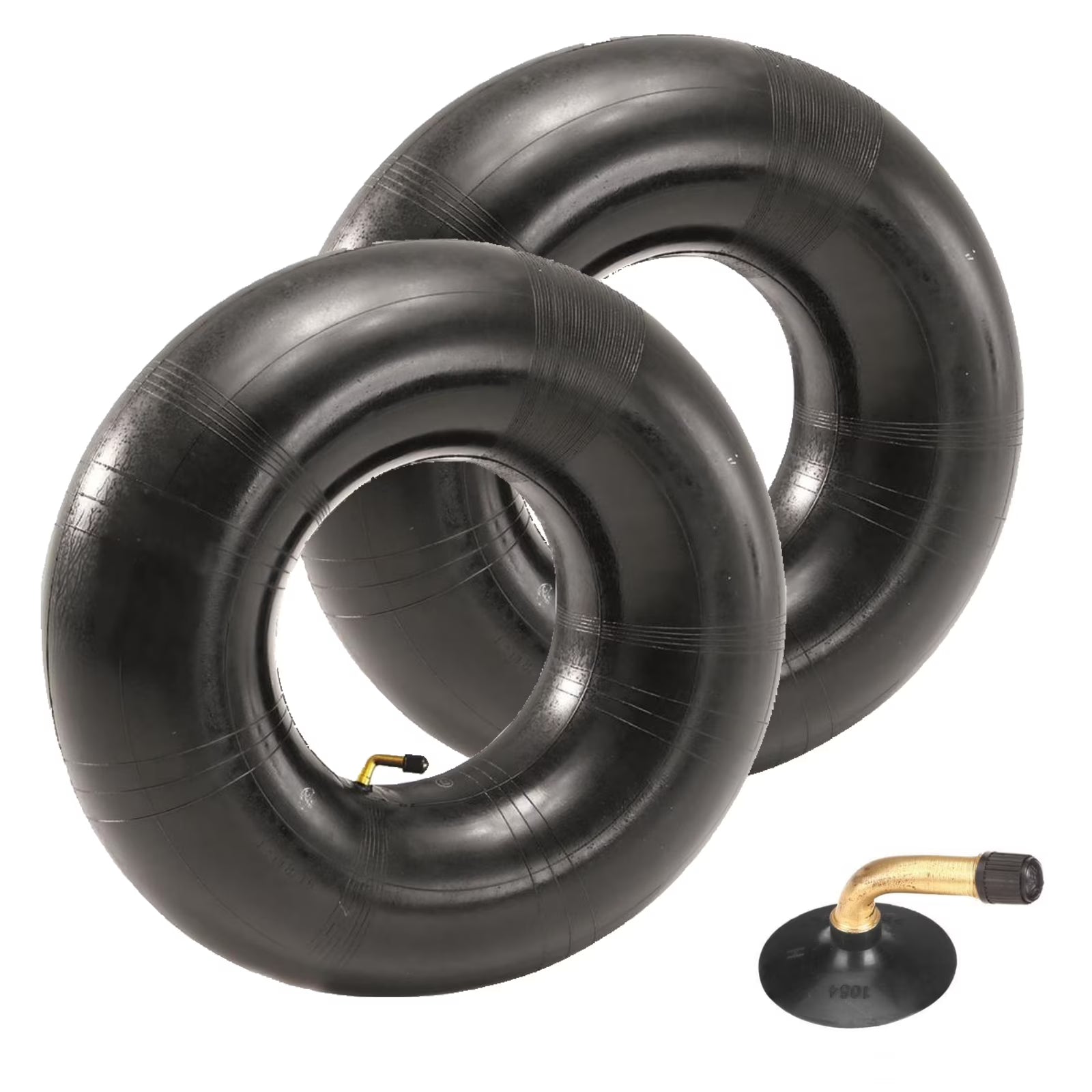 (2) Tire Inner Tubes 4.10x4 3.50x4 90° Bent Valve Stem Q661863