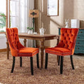 Velvet Dining Chair with Button Back B57226
