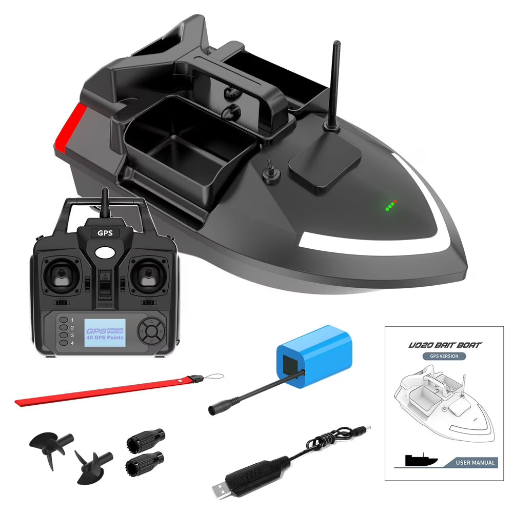 GPS Fishing Bait Boat with Dual Motor Fish Finder V7390