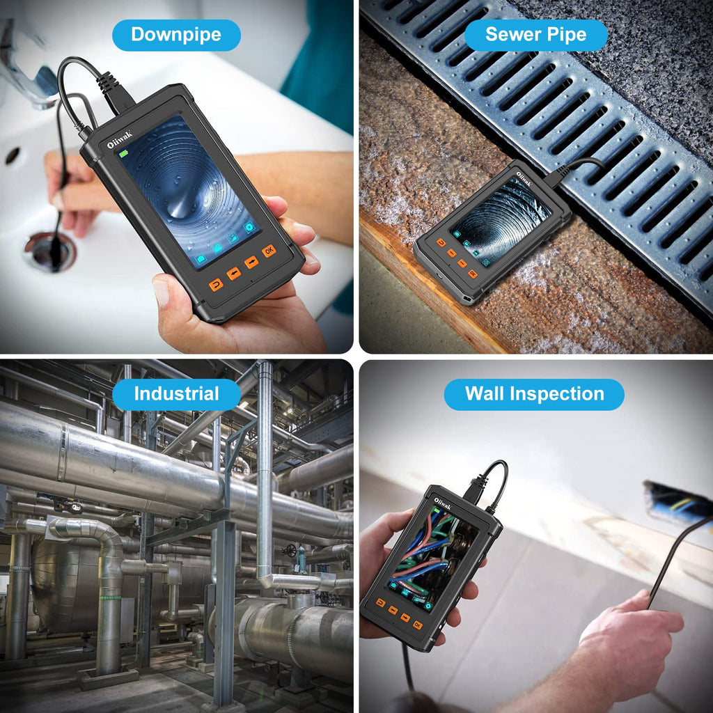 16.5FT 5MP 1944P HD Industrial Endoscope with 4.3'' IPS Screen M1201