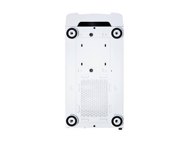 White Compact ATX Mid Tower Case with Tempered Glass Side Panel F677